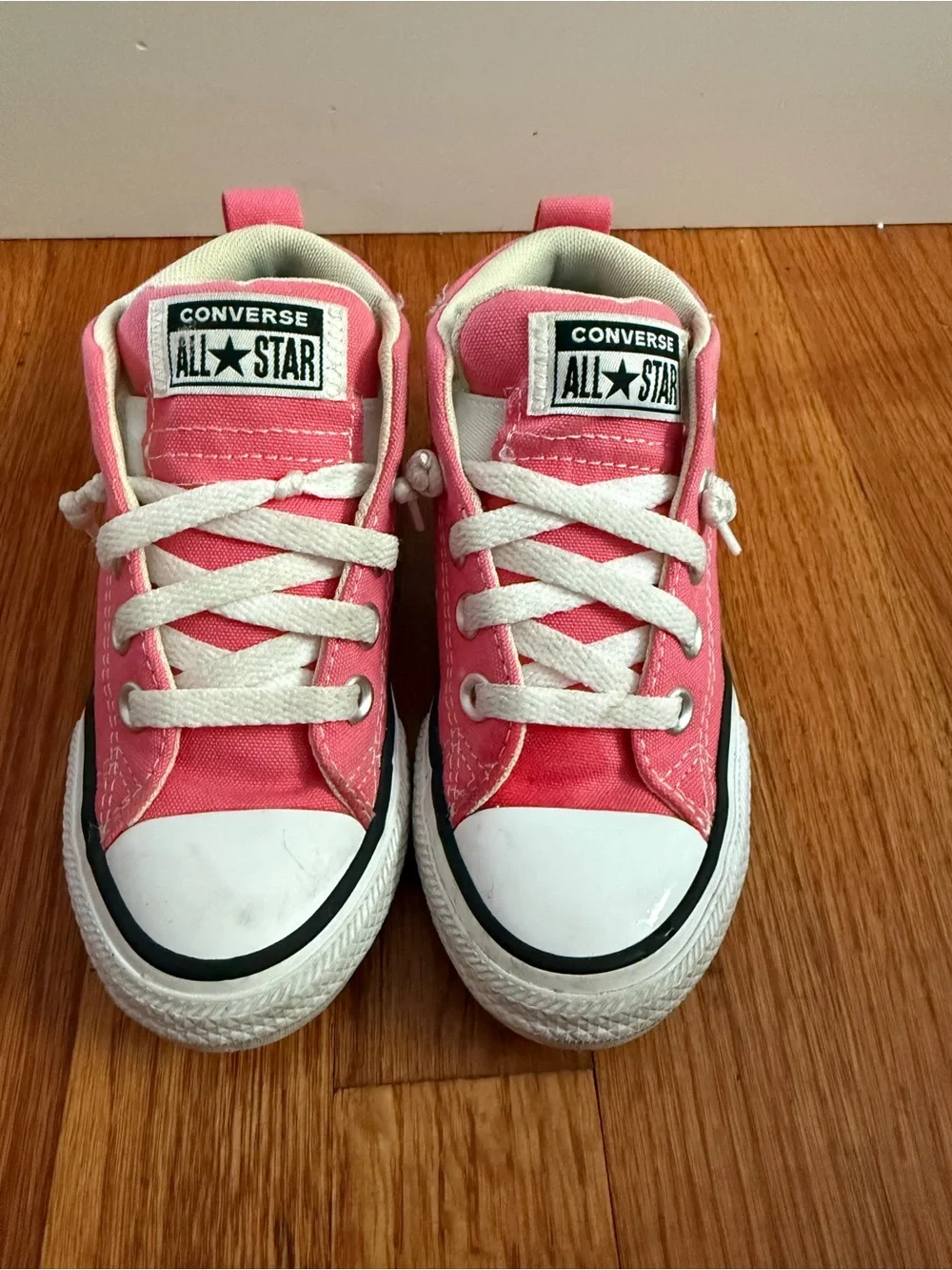 Converse Kids' Chuck Taylor All Star Street Mid Top Sneakers Pink White Girls 11